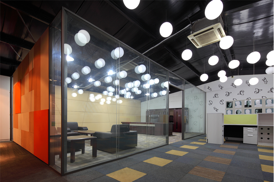 wangzhan mingcheng-PDA glass partition factory exhibition hall