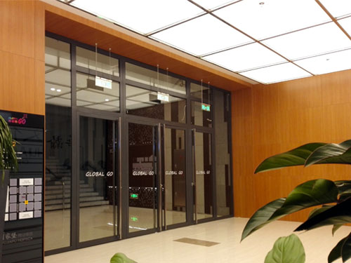 Fireproof glass doors